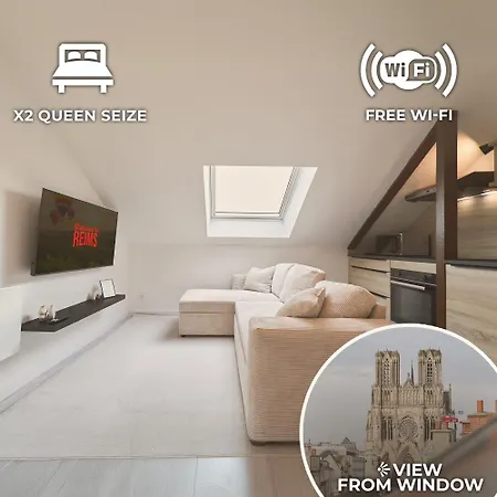 Apartamento Libergier, Hyper Centre, Wifi, Netflix Reims
